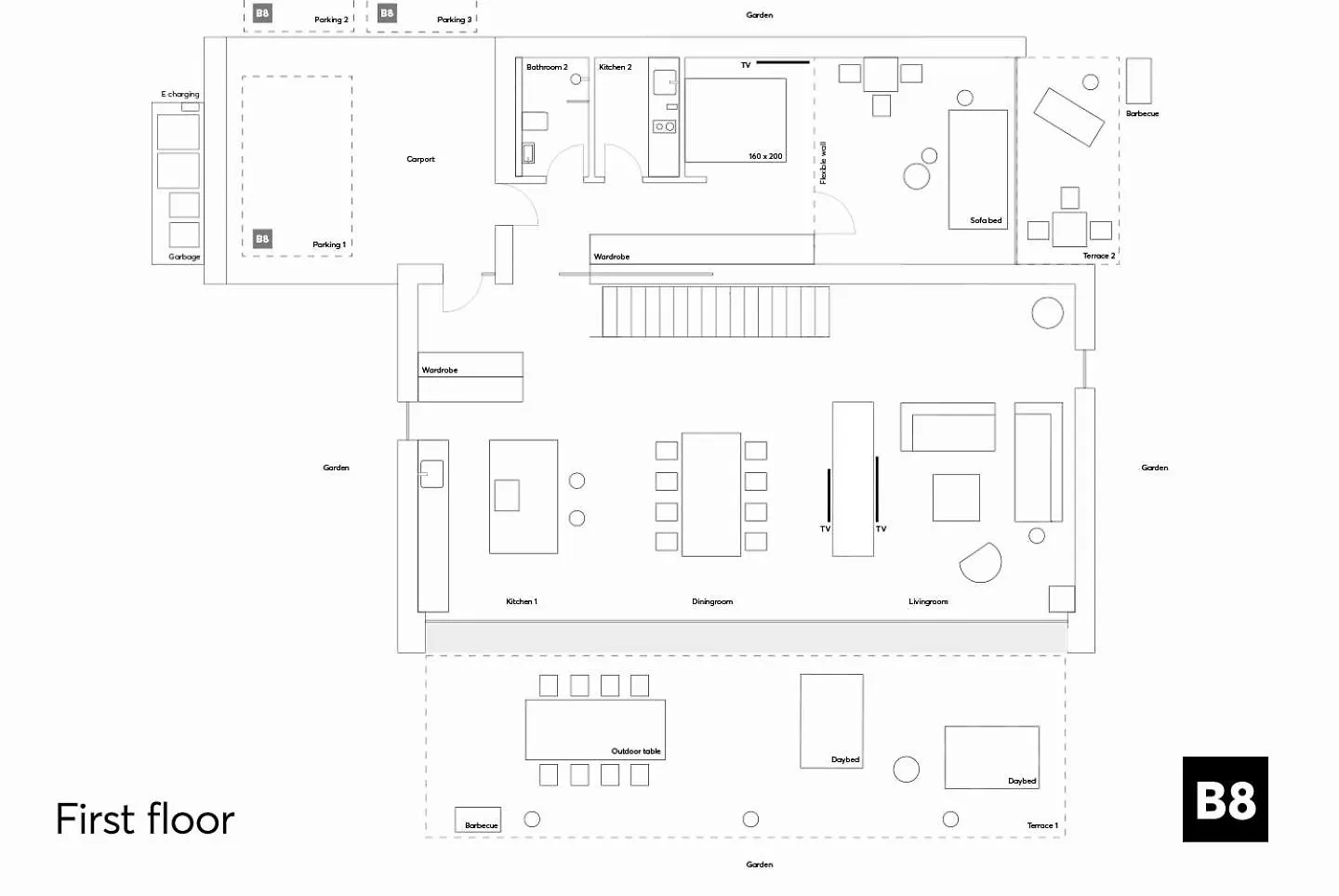 Holiday home B8 - Die Exklusive Architektenvilla Fuer 4-10 Personen, Nuernberg